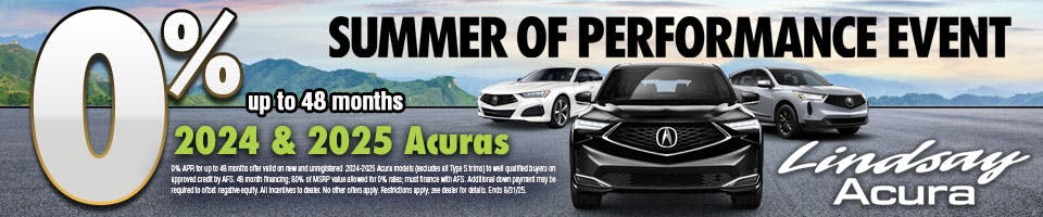 0% New Acuras AUG25 | Lindsay Acura