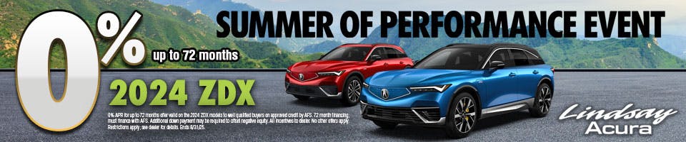 0% 24 ZDX AUG25 | Lindsay Acura