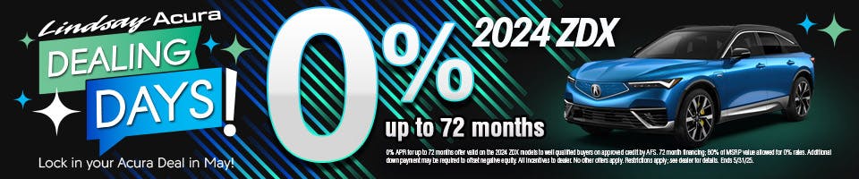 0% 24 ZDX | Lindsay Acura