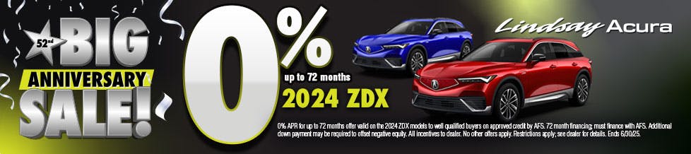 0% 24 ZDX | Lindsay Acura