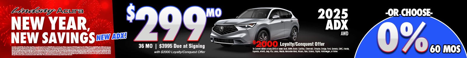 25ADX $299 per mo JAN26