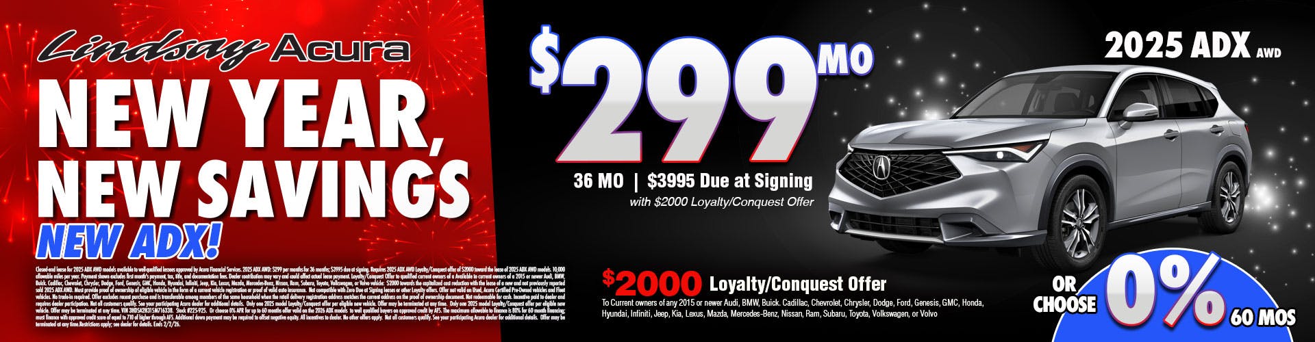 25ADX $299 per mo JAN26