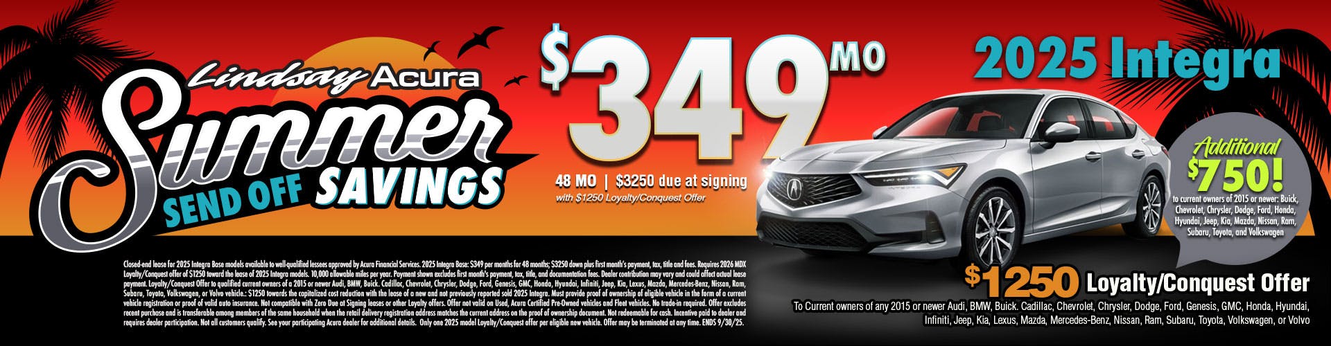 $349 2025 Integra AUG25