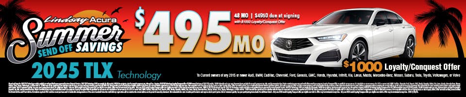 $495 TLX Technology SEPT25 | Lindsay Acura
