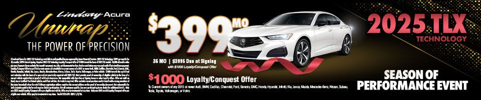 $399 TLX Technology DEC25 | Lindsay Acura