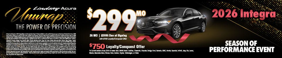$299 2025 Integra DEC25 | Lindsay Acura