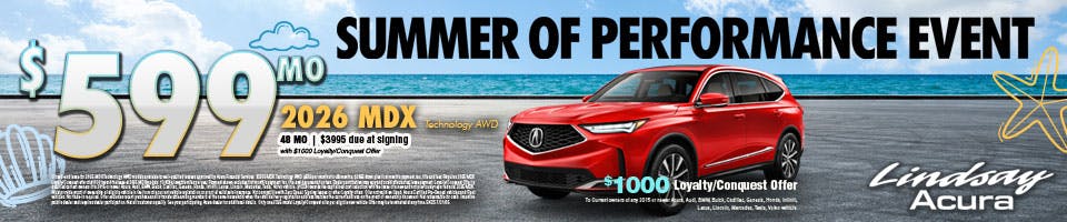 2026 MDX $599mo | Lindsay Acura