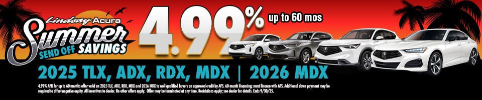 4.99% 5MODELS SEPT25 | Lindsay Acura