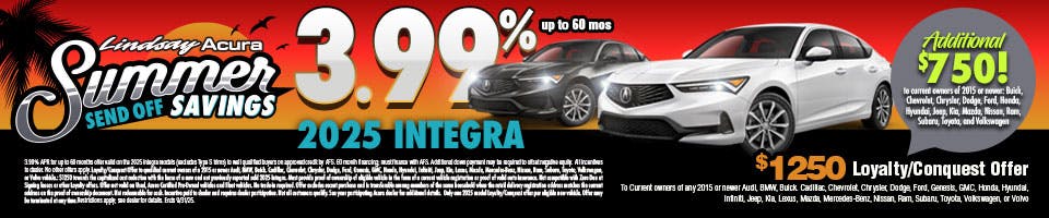 3.99% INTG SEPT25 | Lindsay Acura