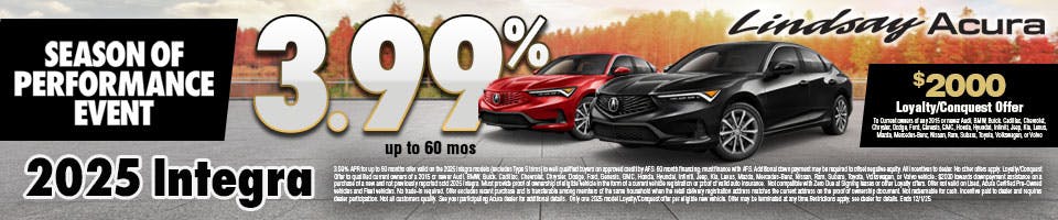 3.99% INTG NOV25 | Lindsay Acura