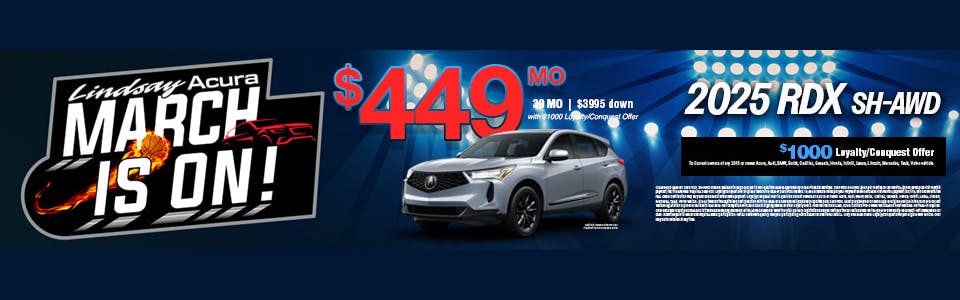 March is on! 449 mo | 2025 RDX SH-AWD | Lindsay Acura