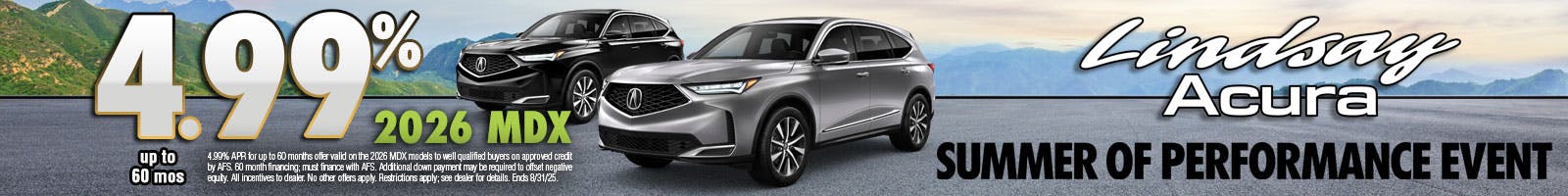 4.99% 2026 MDX AUG25