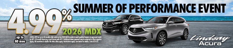 4.99% 2026 MDX AUG25 | Lindsay Acura