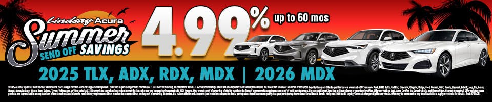 4.99% 5MODELS SEPT25 | Lindsay Acura