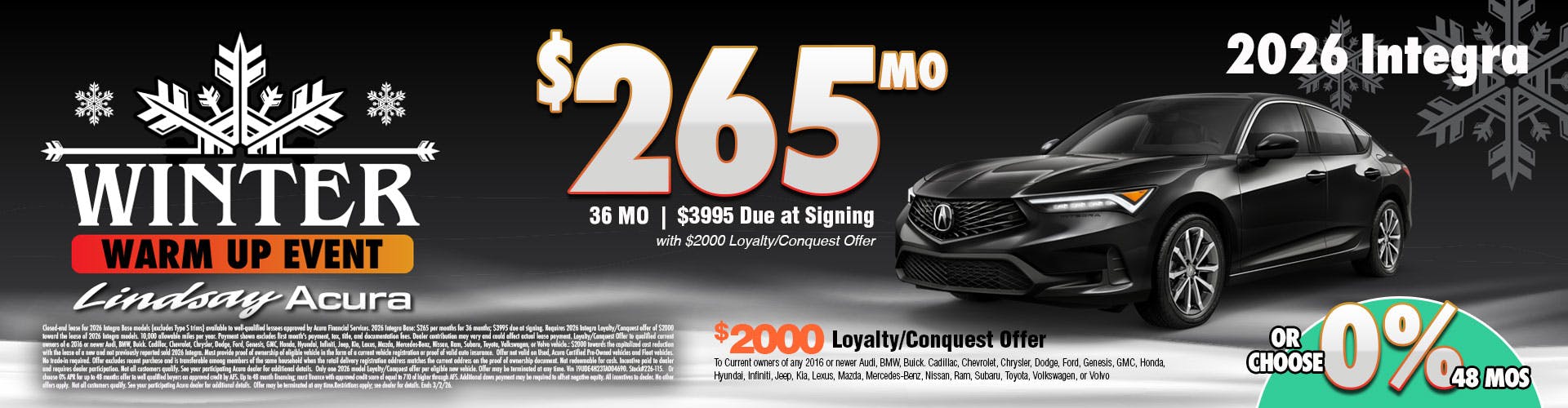 $265 2026 Integra FEB26