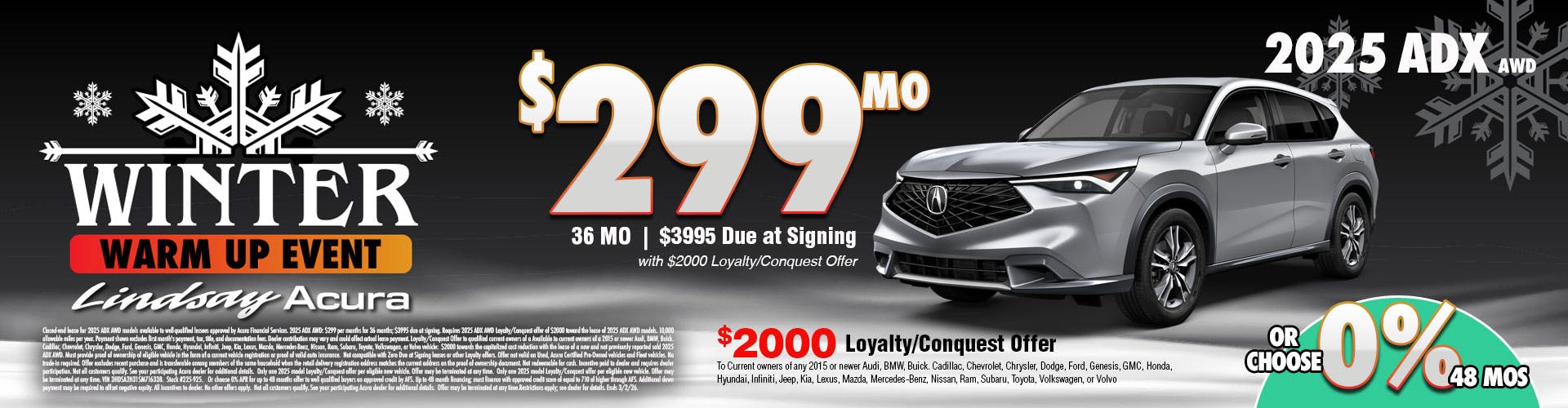 25ADX $299 per mo FEB26