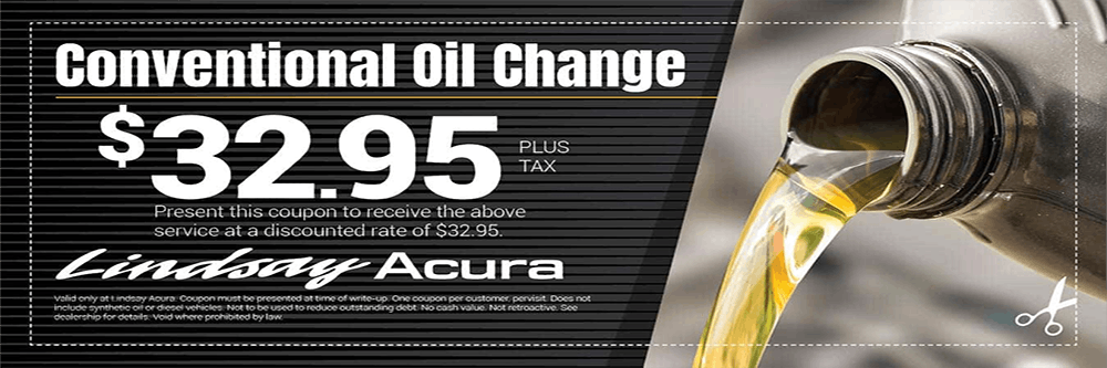 Conventional Oil Change | Lindsay Acura