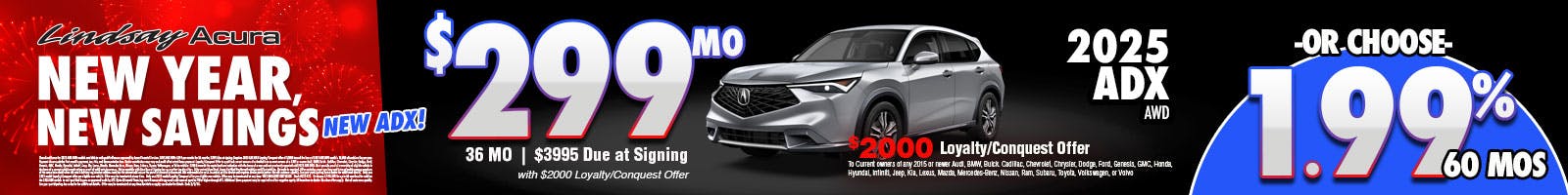 25ADX $299 per mo JAN26