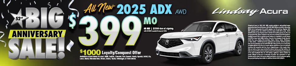 25ADX $399 per mo | Lindsay Acura