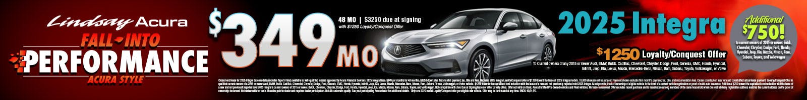 $349 2025 Integra OCT25