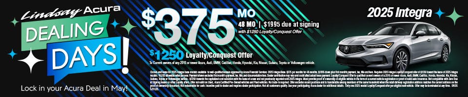 $375 2025 Integra | Lindsay Acura