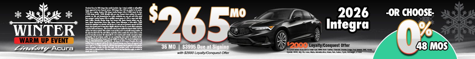 $265 2026 Integra FEB26