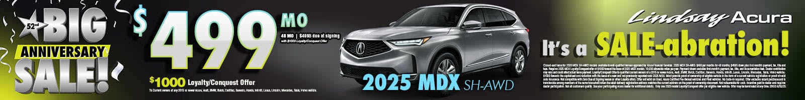 $549 2025  MDX SH-AWD