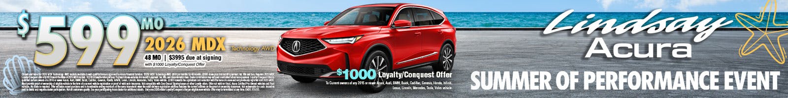 2026 MDX $599mo