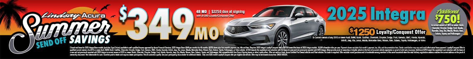 $349 2025 Integra SEPT25
