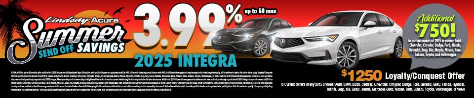3.99% INTG SEPT25 | Lindsay Acura