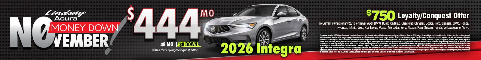 $444 2025 Integra NOV25