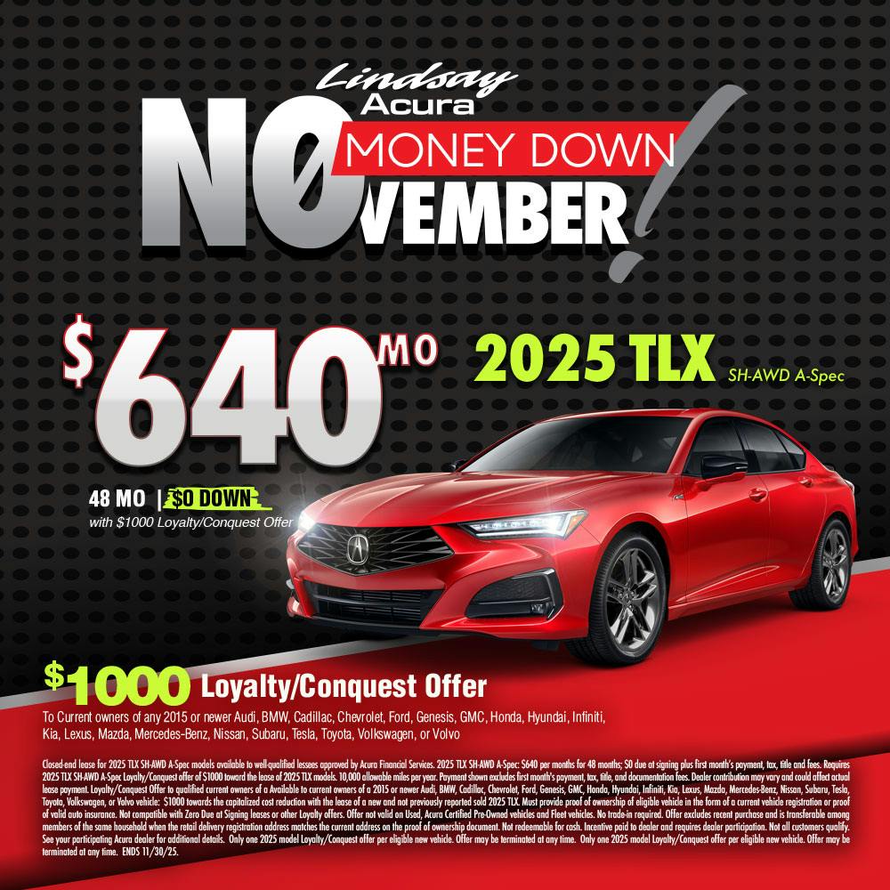 $640 TLX AWD A-SPEC NOV25