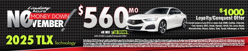 $560 TLX Technology NOV25 | Lindsay Acura