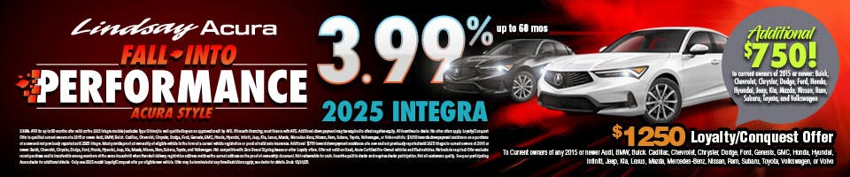 3.99% INTG OCT25 | Lindsay Acura