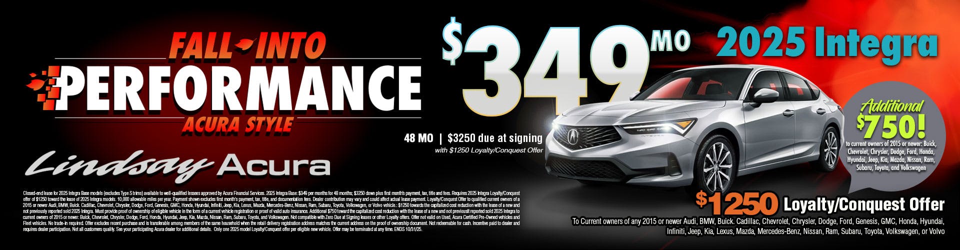 $349 2025 Integra OCT25