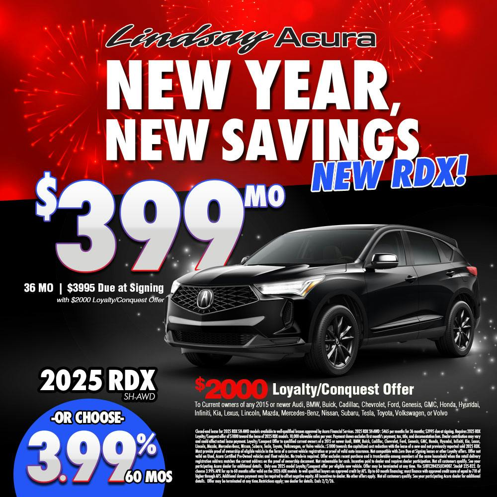 $399 mo | 2025 RDX SH-AWD JAN26