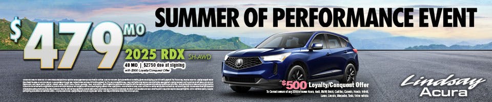 $479 mo | 2025 RDX SH-AWD AUG25 | Lindsay Acura