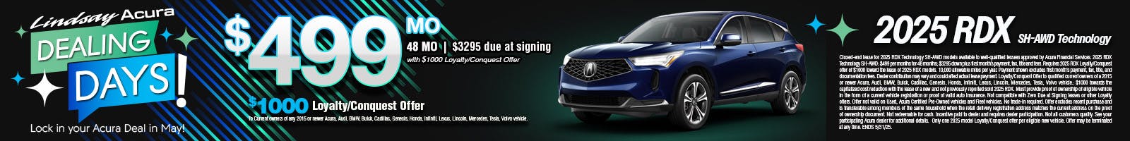 $499 mo | 2025 RDX Tech SH-AWD