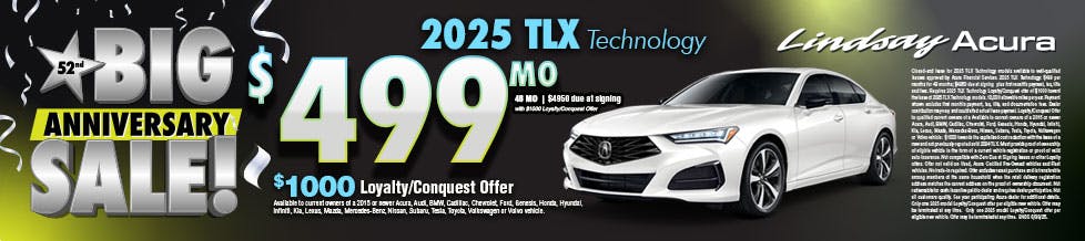 $499 TLX Technology | Lindsay Acura