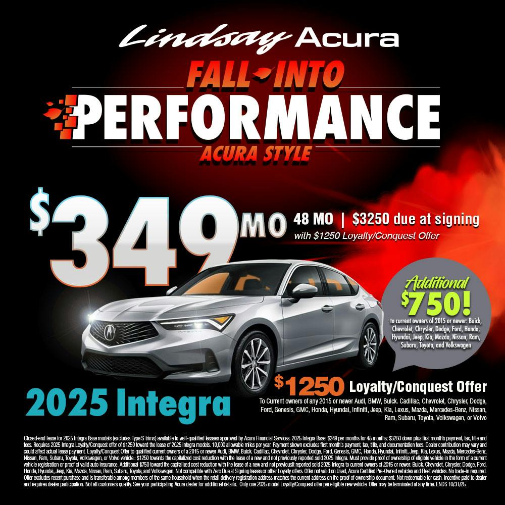 $349 2025 Integra OCT25