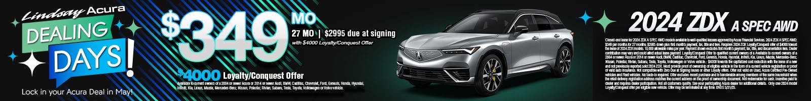 $349 2024 ZDX A Spec