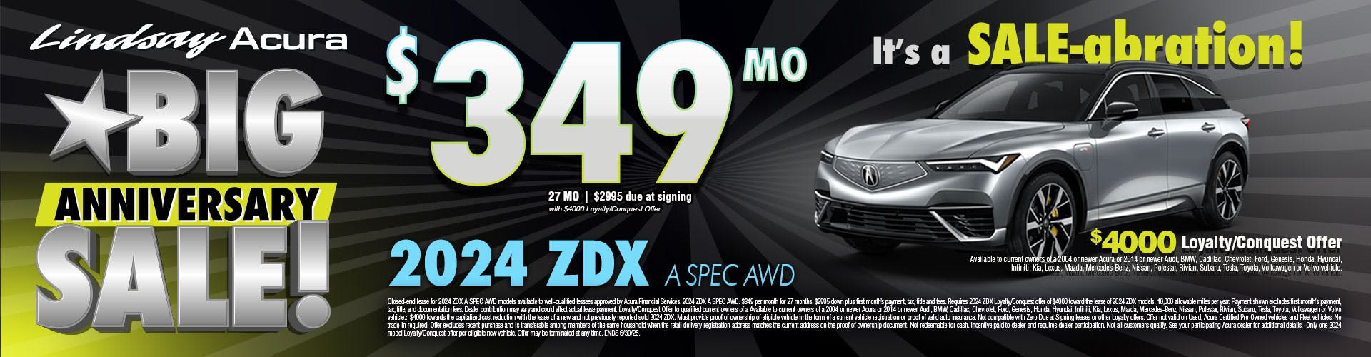 $349 2024 ZDX A Spec