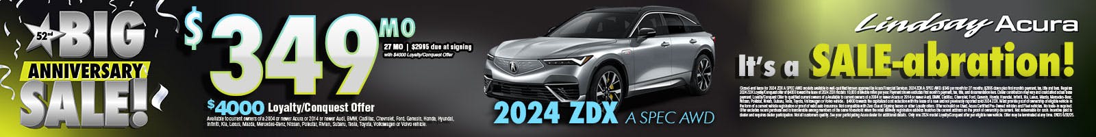 $349 2024 ZDX A Spec