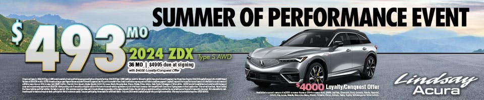 $493 2024 ZDX Type S AUG25 | Lindsay Acura