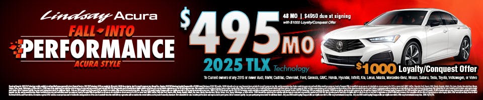 $495 TLX Technology OCT25 | Lindsay Acura