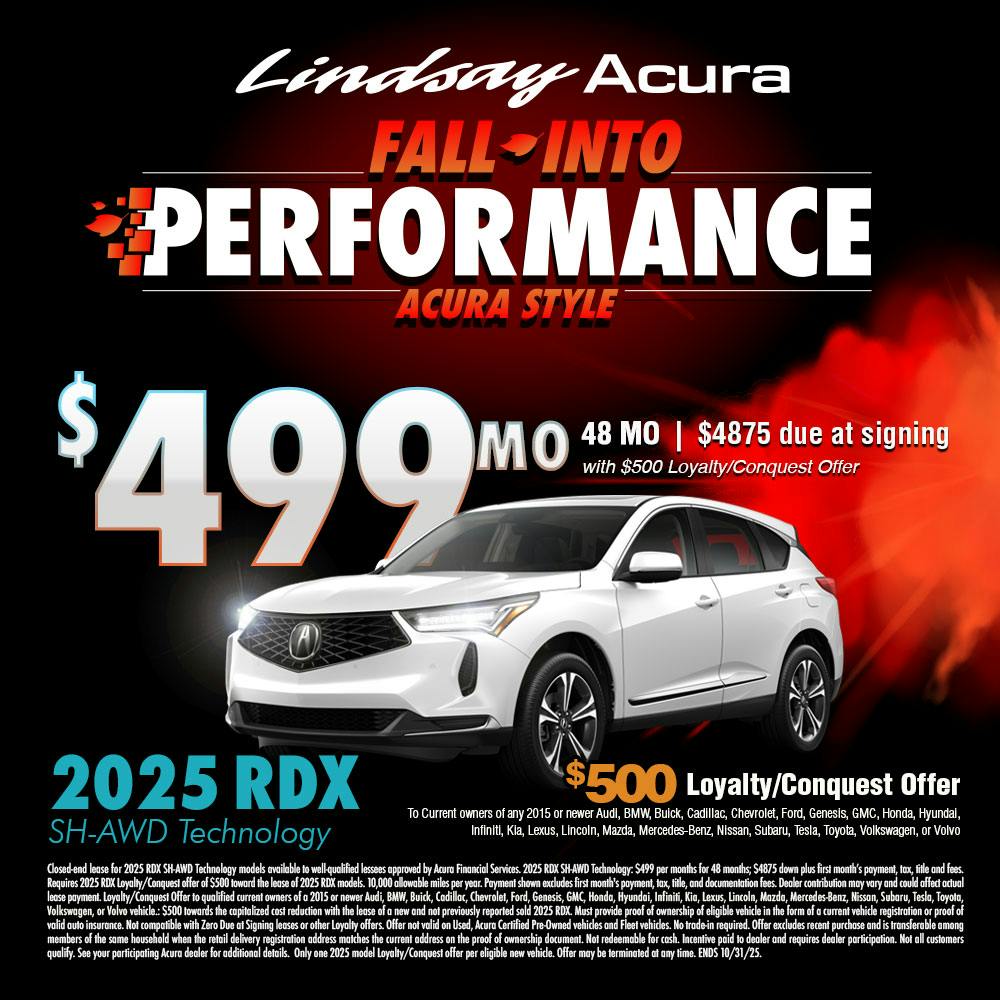 $499 mo | 2025 RDX SH-AWD OCT25