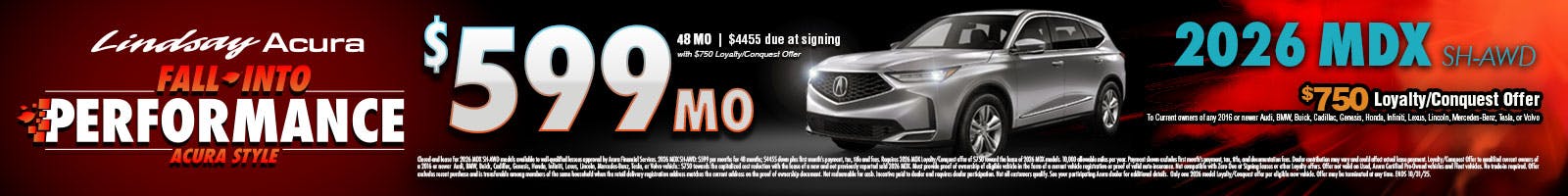 2026 MDX $599mo SEPT25