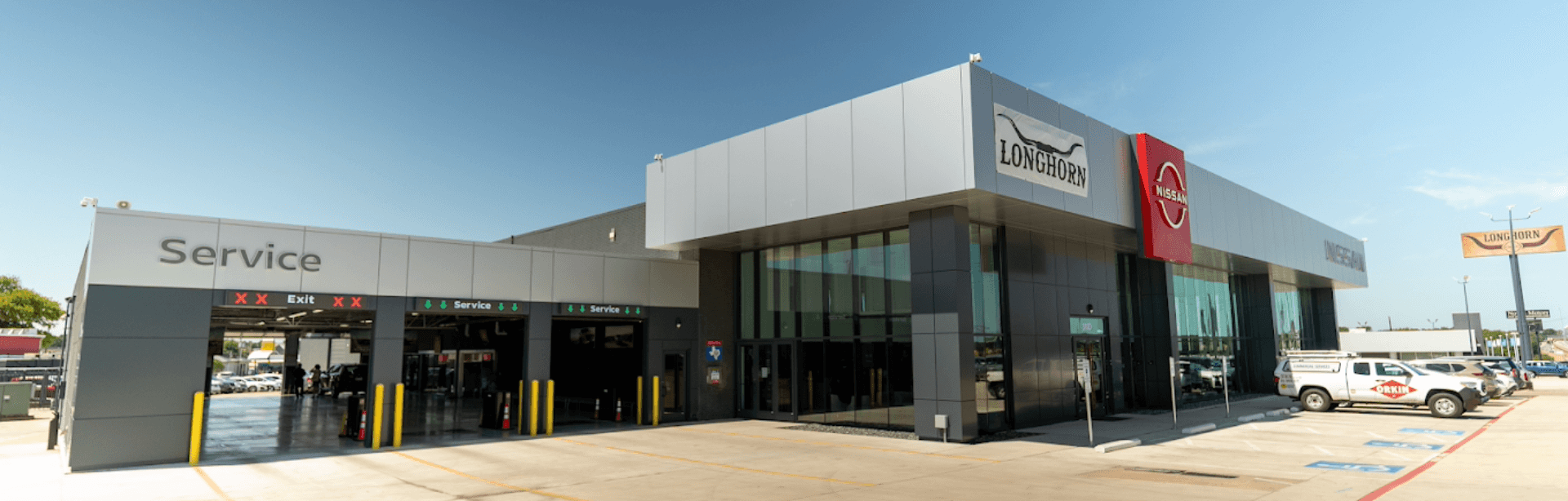Exterior of Nissan dealership serving Euless area drivers
