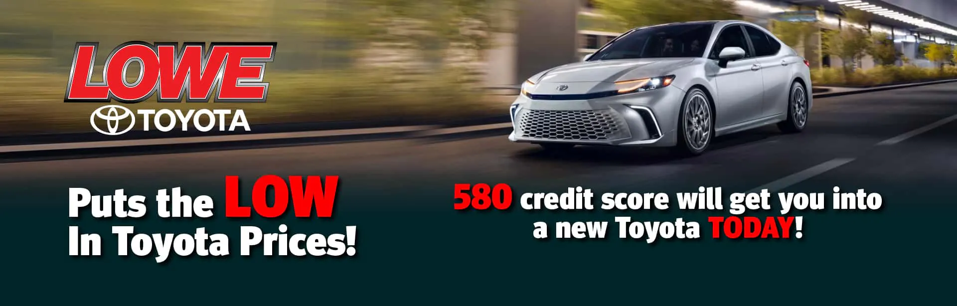 Credit Score Banner Low Prices