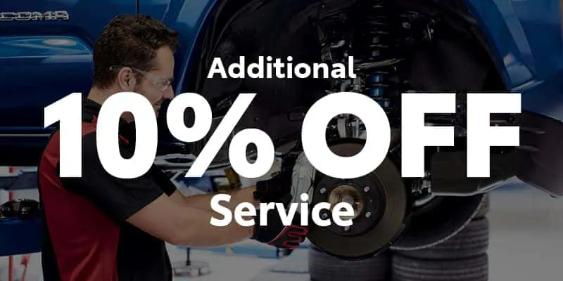 Additional 10 percent off service